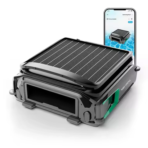 Pool Skimmer WYBOT F1 Solar Powered Robotic Cleaner Battery 5200 mAH APP Control 7L Large-Capacity B