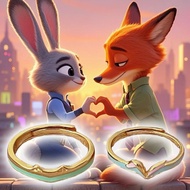 Crazy Zootopia Couple Ring Anime Derived Peripheral Design Active Ear Element Sense Q6p7