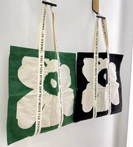 芬蘭Marimekko Unikko 60週年紀念款 時尚休閒花朵印花帆布袋托特包