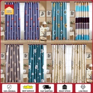 NEW Hook Type Langsir Curtain Semi Blackout Langsir Pintu Door Curtain Tirai Tingkap Ready Stock Malaysia
