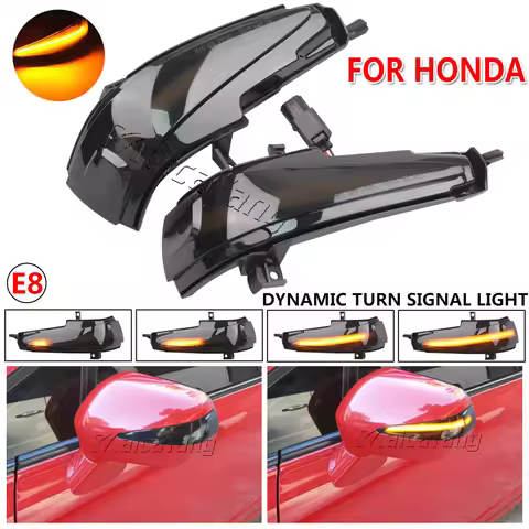 Dynamic Turn Signal LED Rearview Mirror Indicator Blinker Repeater Light For Honda Civic Mk8 Sedan F