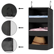 3-Shelf Hanging Closet Organizer and Storage Hanging Closet Shelves Hanging Organizer for Closet