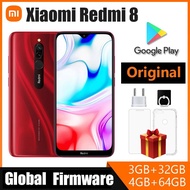 Xiaomi Redmi 8 สมาร์ทโฟน8เครื่องโทรศัพท์มือถือโทรศัพท์มือถือสองซิม6.22นิ้วใหม่95% ก้อนพร้อมแบตเตอรี่5000MAh ชาร์จเร็ว18W