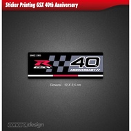 GSX 40th Anniversary Printing Sticker