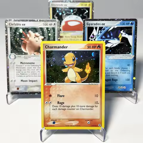 PKM FireRed & LeafGreen(RG) Proxy Game Rare Cards PTCG self-made Charmander Clefable ex Electrode ex