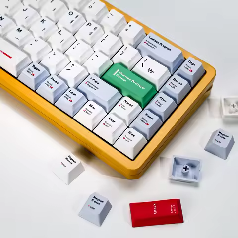 KBDiy RX-0 Unicorn Korean Keycap ISO Cherry Profile PBT Hangul Keycaps Alice Split Space For Mechani