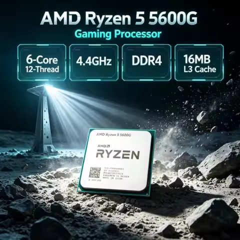 AMD Ryzen 5 5600G R5 6-Core 12-Thread Up to 4.4 GHz 3.9GHz L3=16M 7nm 65W Socket AM4 DDR4 PCIe 3.0 G