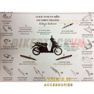 Full Set Of Stamp CLICK110 Black TUNE UP 2006 (Na35M) HONDA Thailand (1 Set) | Set-tem-no-30-7pcs 2