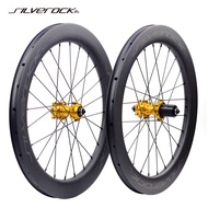 SILVEROCK SR50C Carbon Wheels 451 20" 1 1/8" 22in 406 Disc Brake 50mm Clincher Aero for NEO FIT Blas