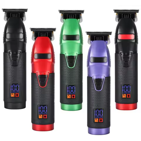 Professional 0mm outline blade Beard Hair Trimmer For Men Hair Clipper Electric Barber Rechargeable 