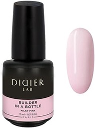 DIDIER LAB Premium Nail Builder Gel in a Bottle Milky Pink - Strengthens Natural Nails - LED UV Buil