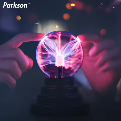 3 Inch Magic Plasma Ball Lamp 220V Electric Lamp Night Light Touch Atmosphere Christmas Kid Gift Tab