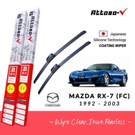 Attoso V Silicone Coating Wiper Blade | Mazda RX-7 (FC) 1985-1992 (1 Set) + FREE Oil Film Remover