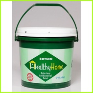 ☋ ♞ ▥ B-7410 HYGIENIC WHITE BOYSEN HEALTHY HOME ODORLESS ANTI BACTERIAL PAINT ( 1 GALLON ) SATIN