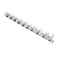 10pcs Chrome Plated Wrenches Crows Foot Wrench Set 10mm to 22mm Sizes  Nut Wrench for 3/8in Drive Ra