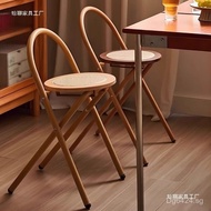 Foldable Small Apartment Chair Stool Dining Chair High Stool Stool Home Use Foldable Stool Chair Bed