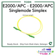 Patchcord E2000/APC to E2000/APC 3 mm Singlemode Simplex  Patchcord E2K Fiber Optic