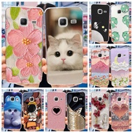 Samsung Galaxy J1 Nxt SM-J105F / J1 Mini (2016) SM-J105H / J1 (2016) SM-J120F Cute Flower Cat Printe