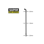 SAPIM SPOKE RACE J-BEND BLACK 290, 292, 293, 294MM