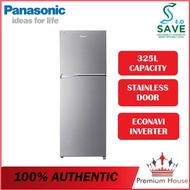 Panasonic 2 Door Fridge Refrigerator 325L NR-TV341BPSM / NR-TV341BPKM Blue AG+ in Extra Cool Zone