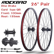 【Limited Quantity】 Mountain Road Bike Wheelset 26 Inch MTB Parts Disc Brake Double Layer Aluminum Al