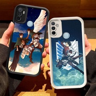O-26 Attack on Titan Casing for OPPO Realme A33 A53S 7i A53 C17 2020 Black and White