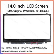 14 Inch LCD Screen B140XTN07.1 B140HAN04.2 NV140FHM-N49 For Lenovo ThinkPad E480 E485 E490 E495 Disp