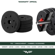 MIDEOFU WANNAFIT Dumbbell Plate PVC Barbell/ | Dumbbell Plate Barbell 2.5kg 5kg 7.5kg 10kg 15kg 20kg