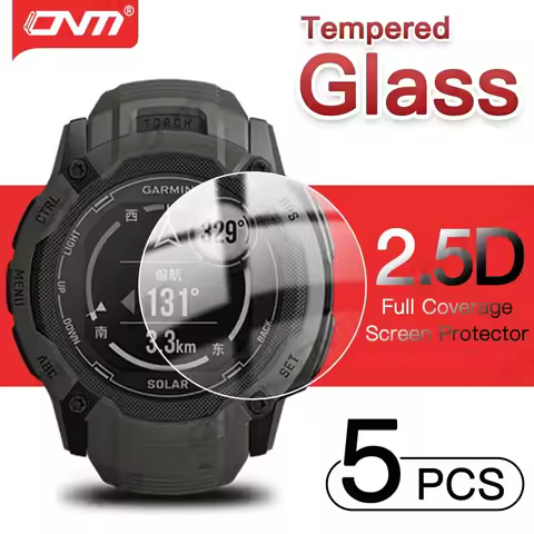 9H Tempered Glass for Garmin instinct 2X Solar Screen Protector Tempered Glass HD Anti-Scratch Prote