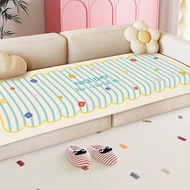 Washable Summer Ice Silk Sofa Cover – Non-Slip Cartoon Cooling Mat for Couch