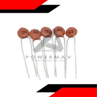 5pcs 10nf ceramic capacitor 50V 10 nf 100 Ceramic Capacitor 50v 10nf Red DIP Capacitance for pcb bre