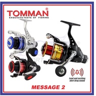 8kg-10kg Tomman Message II Spinning Fishing Reel Mesin Katak Kekili Pancing Freshwater Haruan