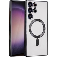 Samsung Magnetic Chome Case Ring For Samsung A26 5G A55 5G A56/A36 S21 FE S22 ULTRA S24 ULTRA S25 ED