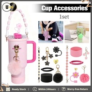 Stanley Tumbler Accessories 7Pcs Water Bottle Handle Strap For Stanley Cup 40oz 30oz Tumbler Set Aks