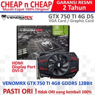 VenomRX GTX 750 TI 4G D5 VGA Card Venom RX 4GB GTX750TI 750TI DDR5