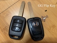กุญแจ Honda jazz GK  City GM6 2014 Mobilio Brv 2-3 ปุ่ม พร้อมโลโก้ H -ส่งด่วนจากไทย-