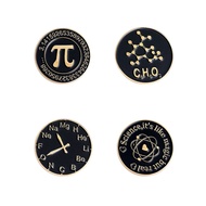 4pc Science It's Like Magic But Real Enamel Pin,Mathematics Pi Chemical Elements Periodic Table Dial