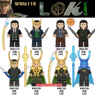 WM6118 LOKI Marvel Minifigure PG283 XH655 WM2179 WM2180 WM2181 WM2182 WM2183 WM2184 WM2185 2186