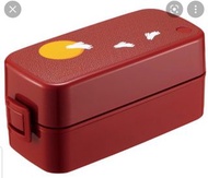 ASVEL 日本名牌 漆紅 奔月兔兔 雙層 便當盒 lunch SS-T620