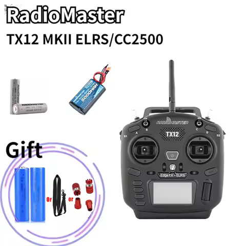 In stock RadioMaster TX12 MKII MK2 Mark 2 Radio ELRS/CC2500 EdgeTX OpenTX 16CH Multi-Module Compatib