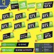 Graphics Card Gamebook Sticker GTX 1650 1660 super sync titan Laptop Label