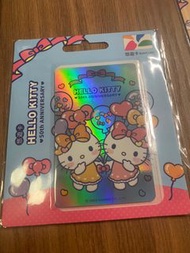 (限量) 台灣 Hello Kitty 50週年悠遊卡 粉藍 閃卡 氣球 閃卡底