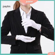 PTM Comfortable Formal Gloves Elegant Butler Gloves White Gloves Formal Tuxedo Gloves for Men Women 
