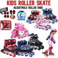 #Readystock **Beg Percuma** Kids Inline Skates Roller Skate Shoes Hand Carry Bag Budak Kasut Roda Ou