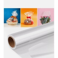 68YRD - OPP Plastic Transparent Hamper/Waterproof Wrapping Paper Pembalut Hamper Hadiah Plastik
