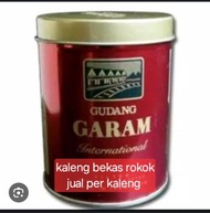 kaleng bekas rokok kosong dg tutup Utk berbagai kerajinan dan hiasan