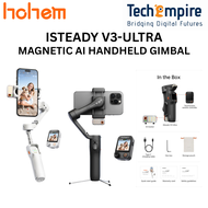 Hohem iSteady V3 Ultra AI Tracking Foldable Gimbal Stabilizer White Black V3-Ultra