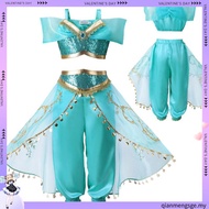 Animation Movie  Kids Princess Jasmi ne Aladdin Cosplay Party  Animation Costume