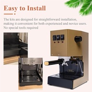 Low Profile Thin Drip Tray & Hole Steam Tip & Spring Modification Kit, For Gaggia Classic Pro Espres