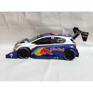 IXO 1/18 PEUGEOT 208 T16 Logo Traffic Jam Model Alloy Non-Open Door Non-Steering Car Brand New Blist